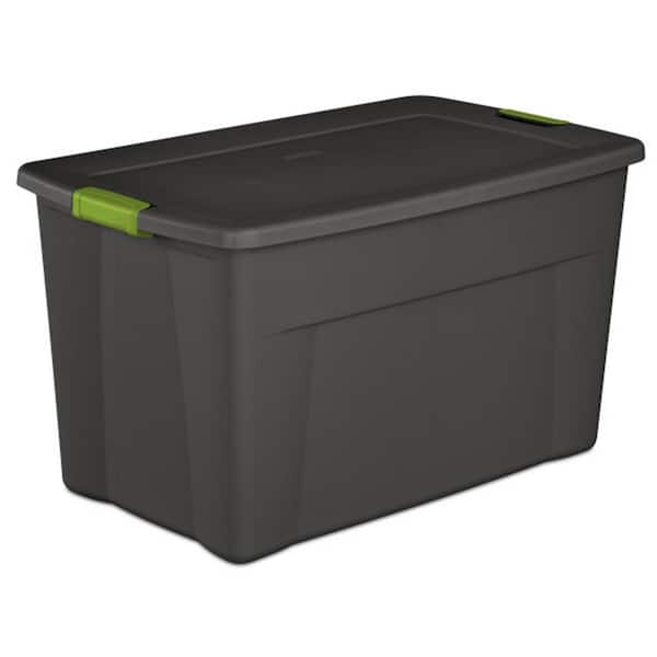 Sterilite Latching 35 Gal. Storage Tote in Lapis Blue