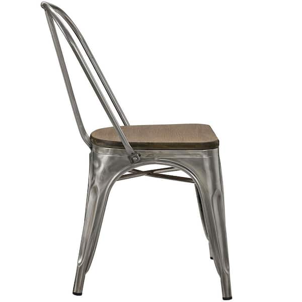 Promenade Gunmetal Bamboo Side Chair