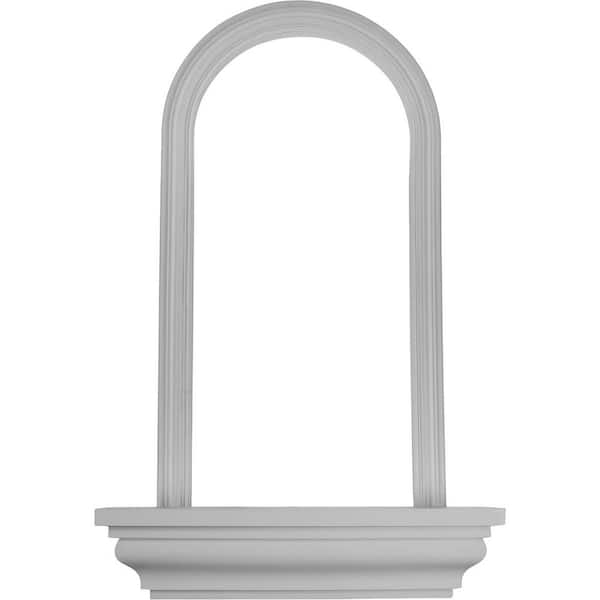 Ekena Millwork 30-1/4 in. x 7 in. x 50 in. Primed Polyurethane Surface Mount Emeryville Wall Niche