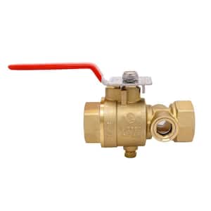 1 in. Brass Test and Drain Valve Fitting