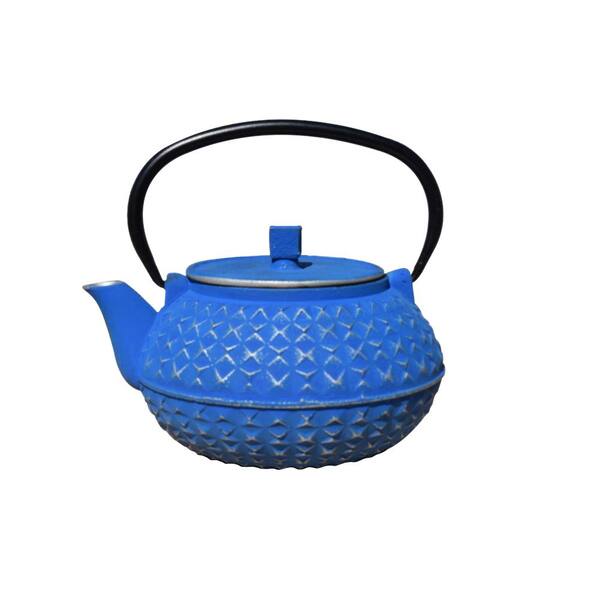 Old Dutch Yorokobi 4-Cup Teapot in Blue and Silver