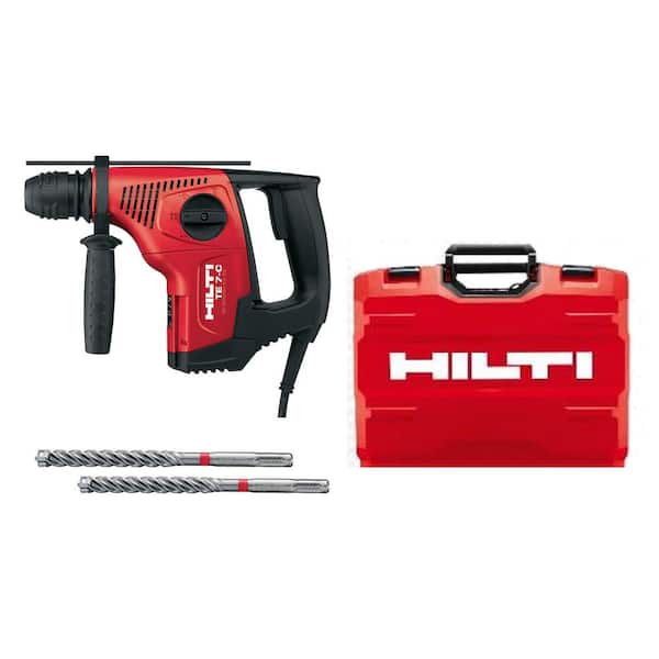 Hilti 120V SDS-Plus TE 7-C Corded Rotary Hammer Drill Kit with 2 TE-CX Hammer 3476284 - The Home