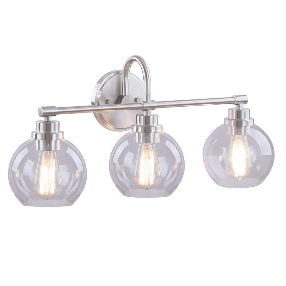 Aspen Creative Corporation 24 In. 3-light Brushed Nickel Vanity Light 