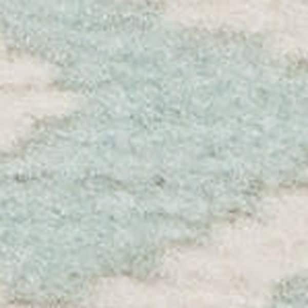 8' X 10' Ivory Blue and Gray Abstract Non Skid Area Rug