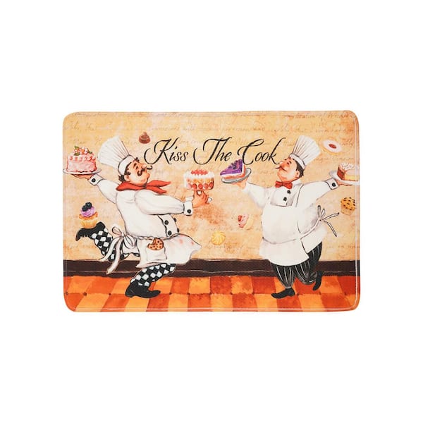 EverGrace Dancing Chefs Rectangle Kitchen Mat22in.x 35in.