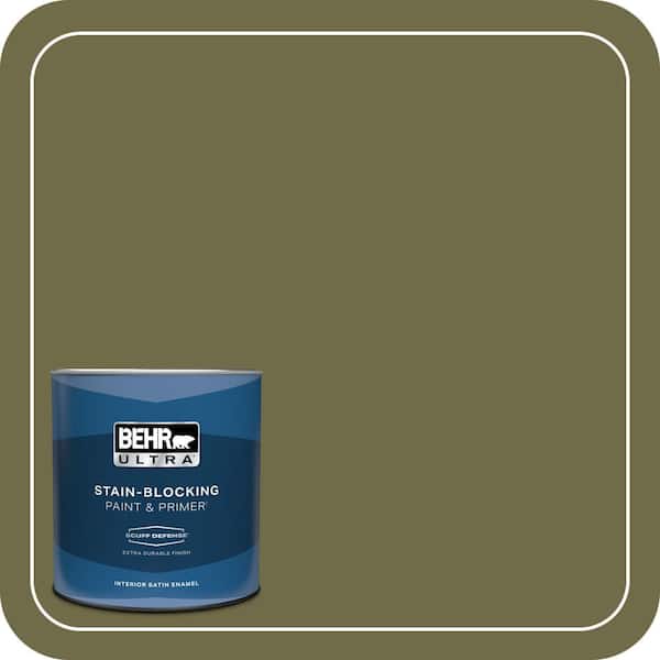 BEHR ULTRA 1 qt. #390F-7 Wilderness Extra Durable Satin Enamel Interior Paint & Primer