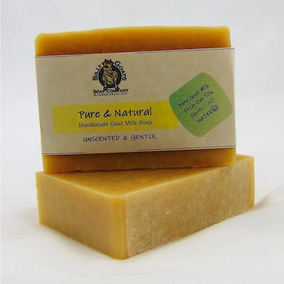 5 oz. Pure & Natural (Unscented) - Handmade Goats Milk Bar Soap