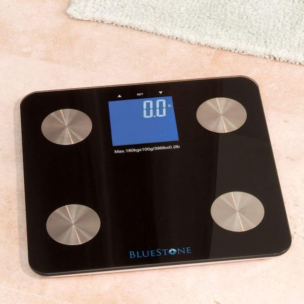 Digital Body Weight Bathroom Scale, Large Blue LCD Backlight Display- 400  Pounds