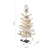 Glitzhome 24 in. H 2- Pack Lighted Rattan Tabletop Christmas Table Tree  Decor (2- Pack) 2009800020 - The Home Depot