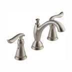 Linden 8 in. Widespread 2-Handle Bathroom Faucet with Metal Drain Assembly in Stainless
