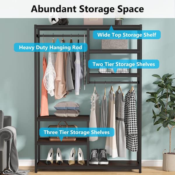 Tribesigns Cynthia Brown Freestanding Closet Organizer Garment