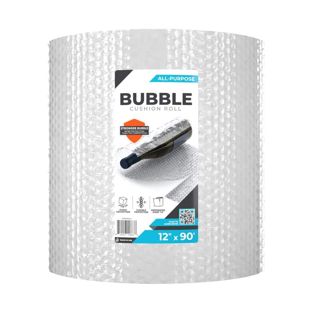 12 in. x 90 ft. Clear Bubble Cushion (2-Pack) price history on PriceWatchPro
