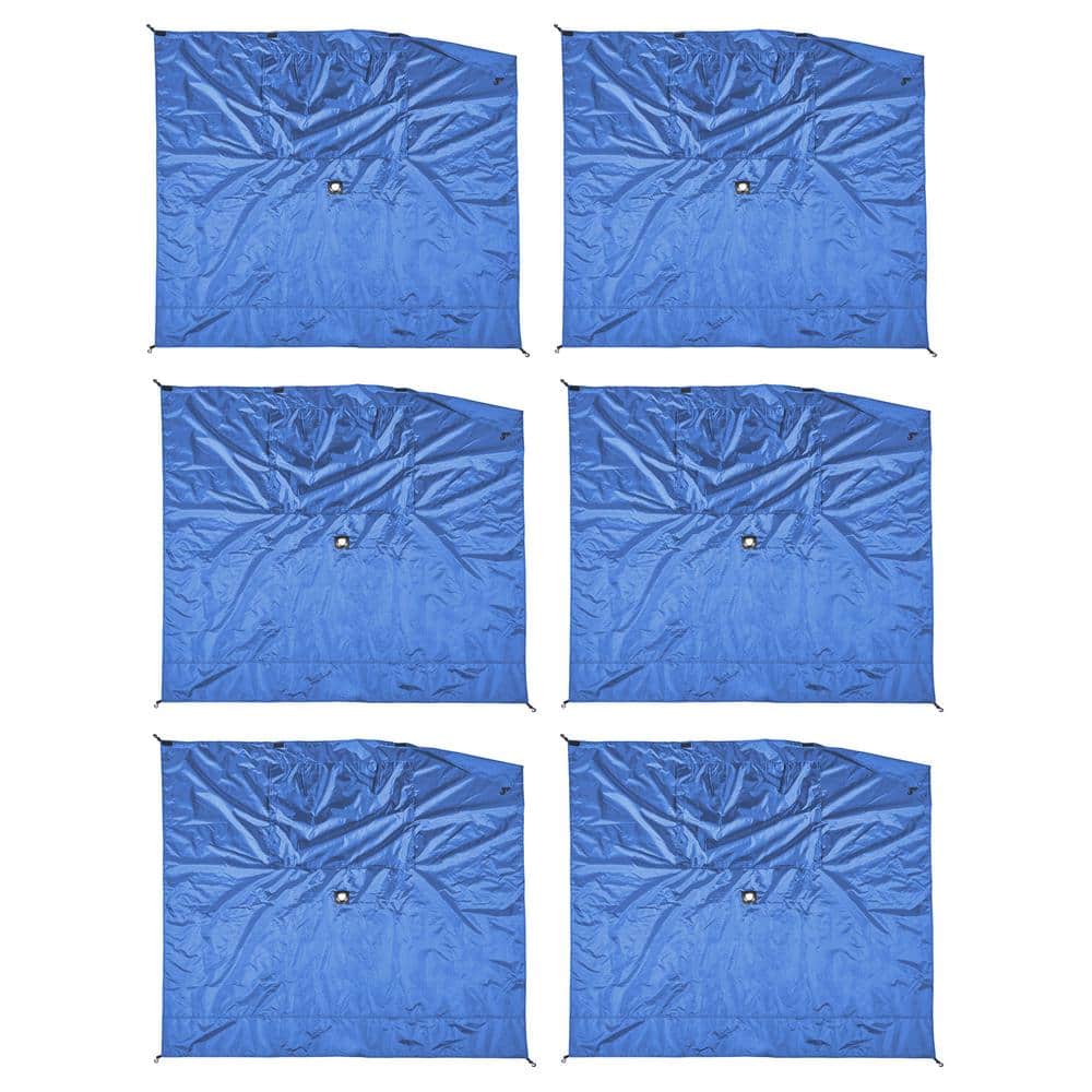 Quick-Set Screen Hub Blue Fabric Wind and Sun Panels, Accessory Only (6-pack)