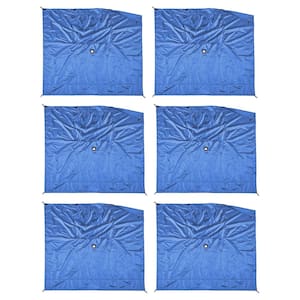 Quick-Set Screen Hub Blue Fabric Wind and Sun Panels, Accessory Only (6-Pack)