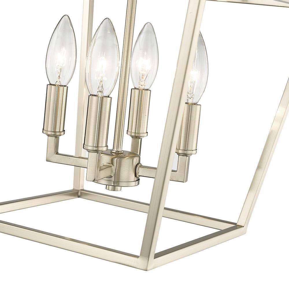 Modern Gold 12" Metal Semi-Flush Ceiling Light