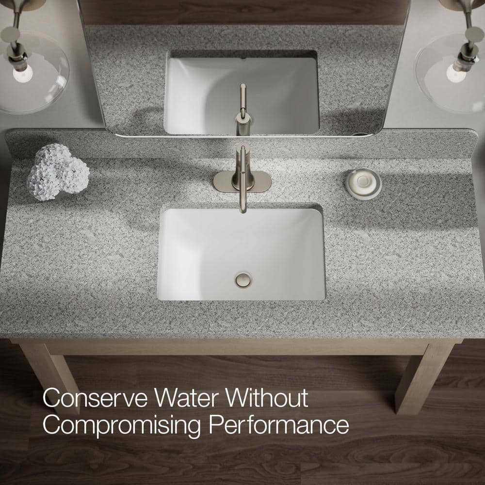 Vibrant Brushed Nickel Single-Handle Bathroom Sink Faucet