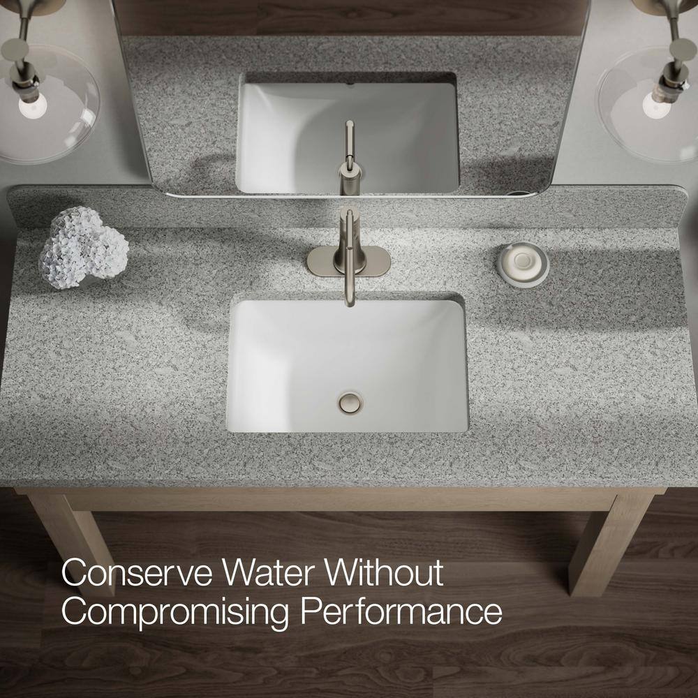 Vibrant Brushed Nickel Single-Handle Bathroom Sink Faucet