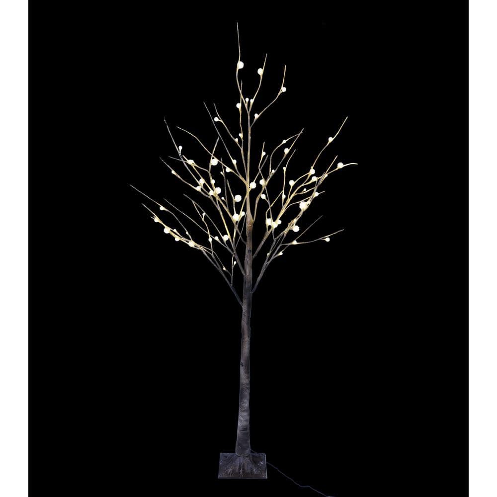 home depot lighted birch tree