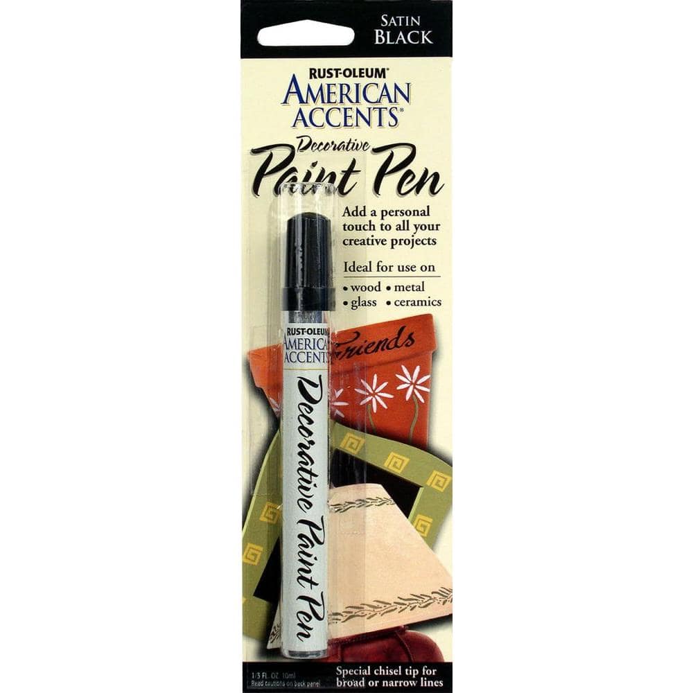 Rust-Oleum American Accents Satin Black Decorative Paint Pen (6-pack)