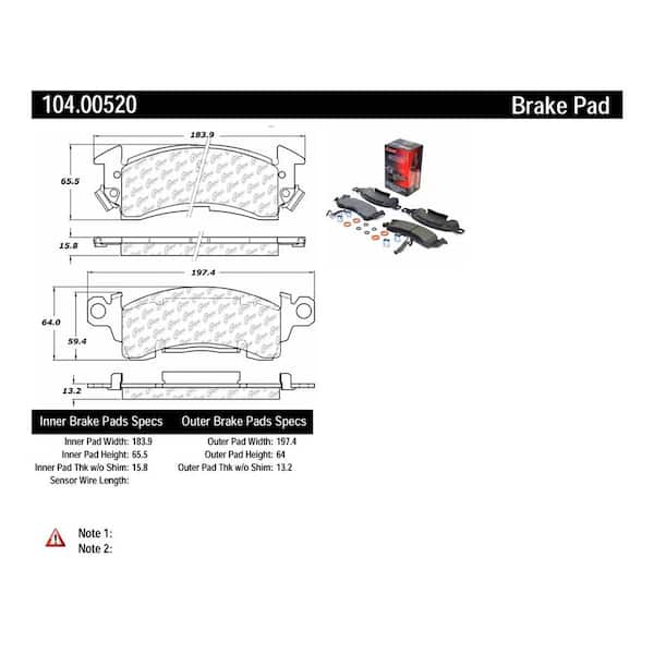 Centric Parts Disc Brake Pad Set