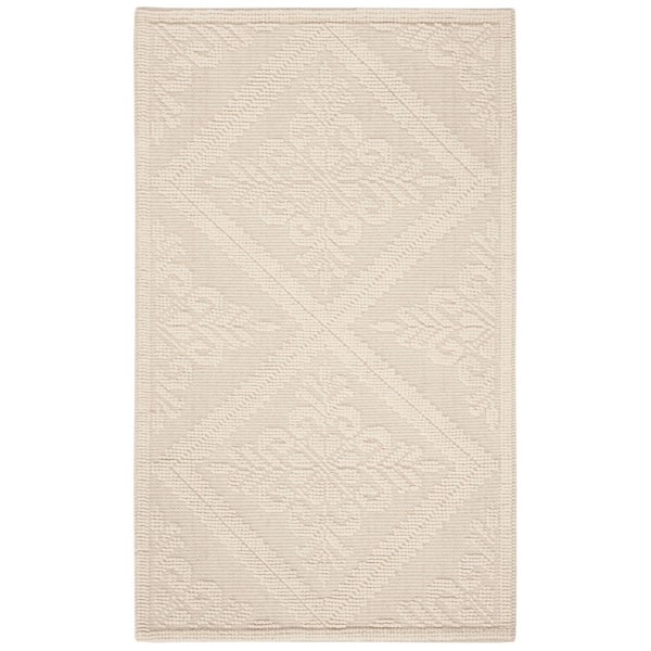 Vermont 2 ft. x 4 ft. Ivory Diamond Ornate Area Rug