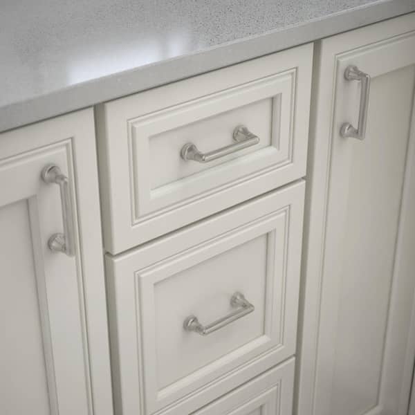 Phoebe 3 in. (76 mm) Modern Satin Nickel Cabinet Drawer Pull