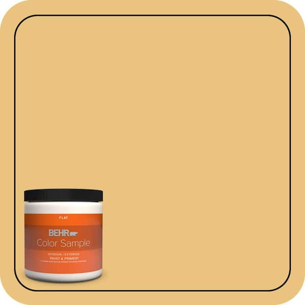 BEHR PREMIUM PLUS 8 oz. #350D-4 Wild Bamboo Flat Interior/Exterior Paint & Primer Color Sample