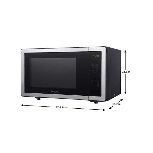 MAGIC CHEF Stainless Steel Countertop Microwave Oven - Silver, 1.6 cu ft -  King Soopers