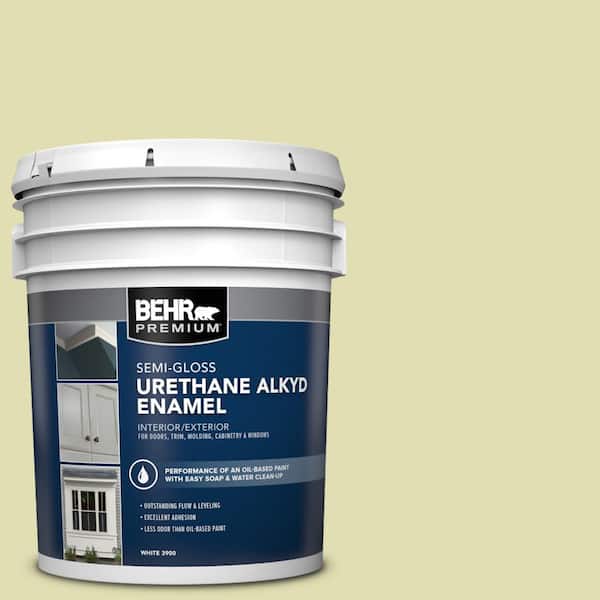 BEHR PREMIUM 5 gal. #M340-3A Modern Zen Urethane Alkyd Semi-Gloss Enamel Interior/Exterior Paint