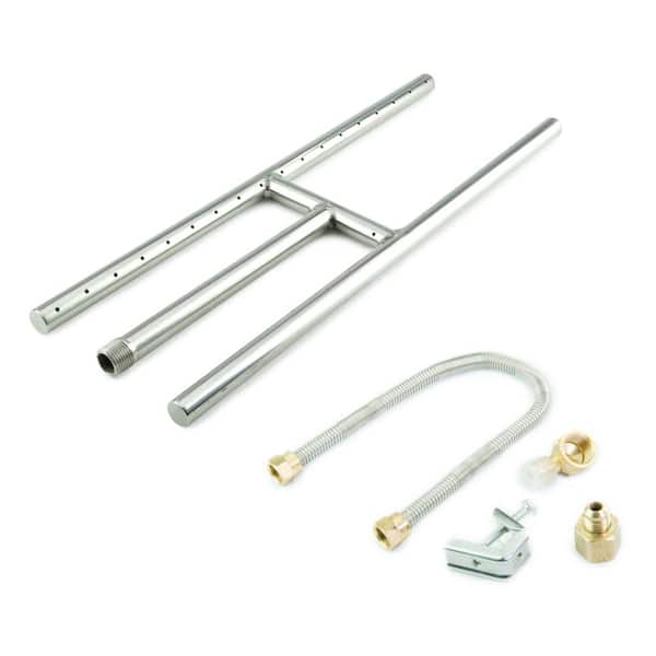 Fire Pit Essentials 18 in. Stainless Steel H-Burner with Coupler and Allen Wrench