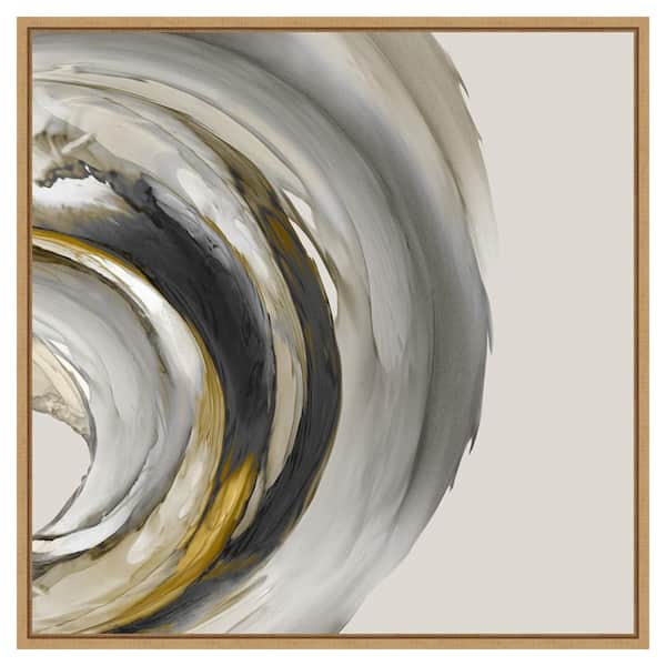 Amanti Art Odyssey by Jacob q 30 in. W x 30 in. H. Canvas Wall Art Print Framed in Brown