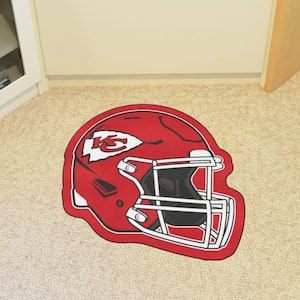 Kansas City Chiefs Red 3 ft. x 2 ft. Mascot Helmet Area Rug