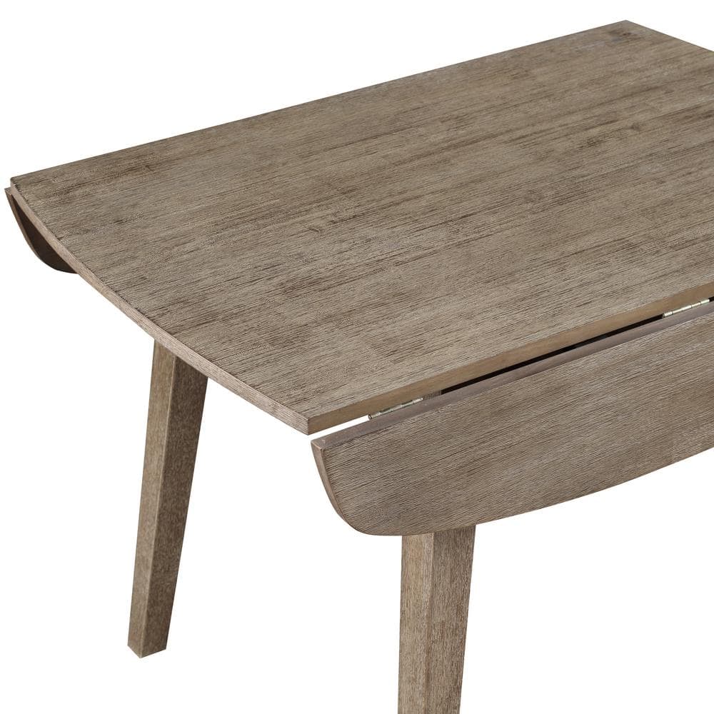 Boulder 40" Brown Reclaimed Wood Extendable Dining Table