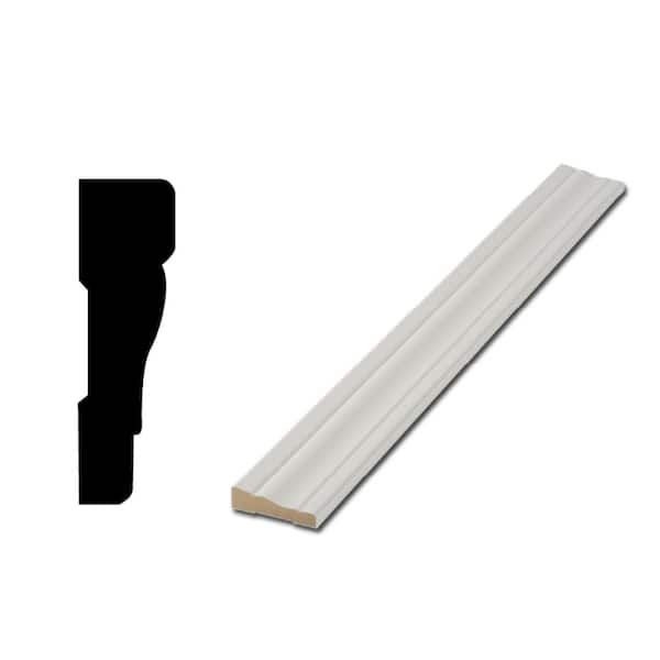 Woodgrain Millwork Pro Pack 356 11/16 in. x  2 1/4 in. x  84 in. Primed Finger Jointed Casing (5-Pack − 35 Total Linear Feet)
