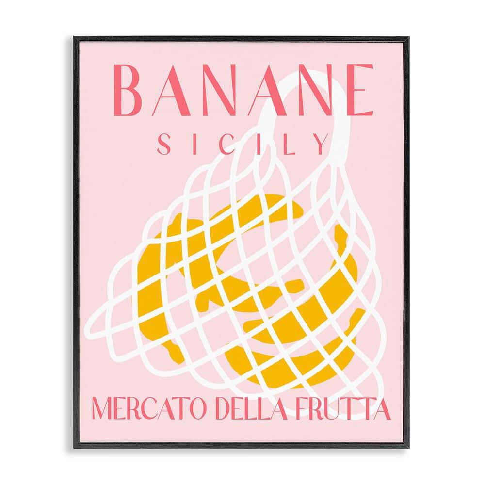 Modern Banana Fruit Market by Daphne Polselli Black Framed Food Giclee Art Print 14 in. x 11 in. price history on PriceWatchPro