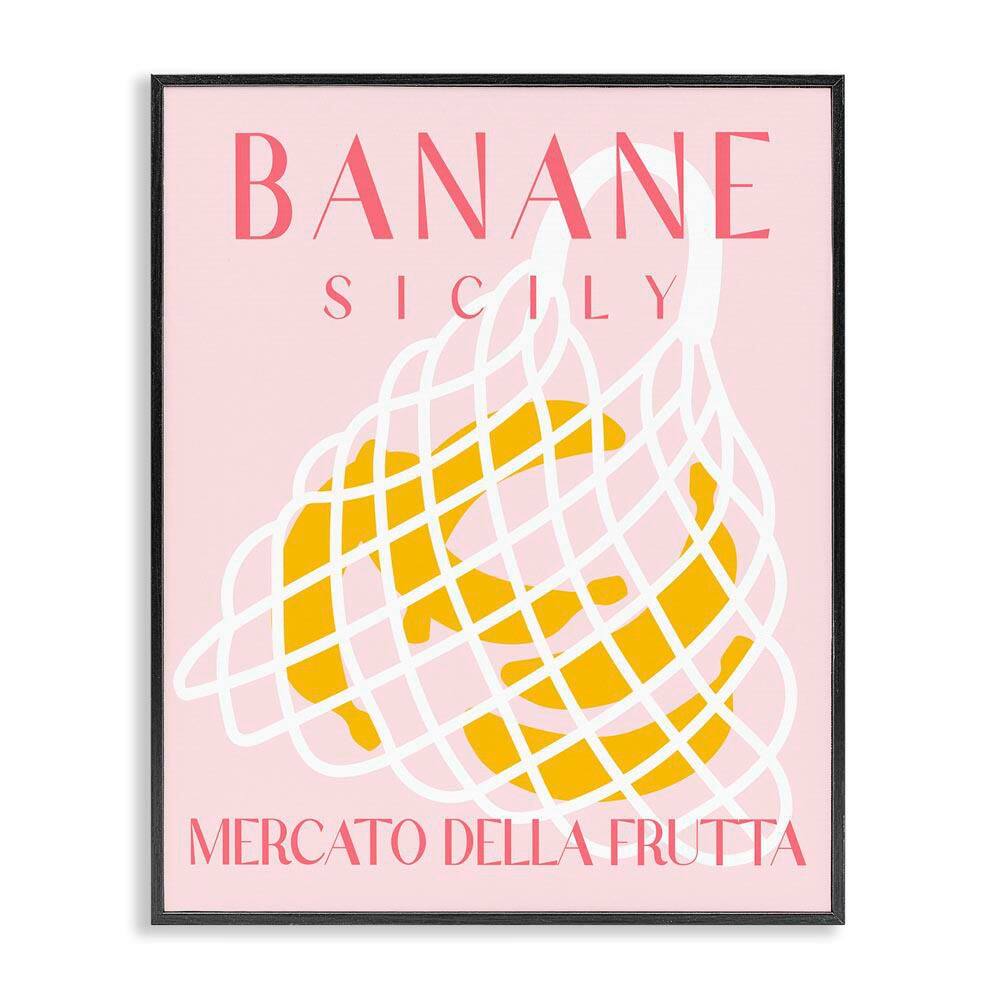 Modern Banana Fruit Market by Daphne Polselli Black Framed Food Giclee Art Print 20 in. x 16 in. price history on PriceWatchPro