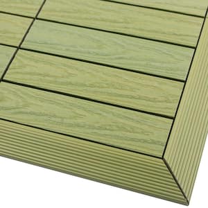 1/6 ft. x 1 ft. Quick Deck Composite Deck Tile Outside Corner Fascia in Irish Green (2-Pieces/Box)