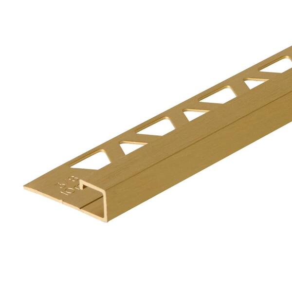 M-D Building Products Brushed Gold Anodized 1.38 in. W x 96 in. L