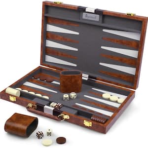 Leather Backgammon Sets for Adults and Kids