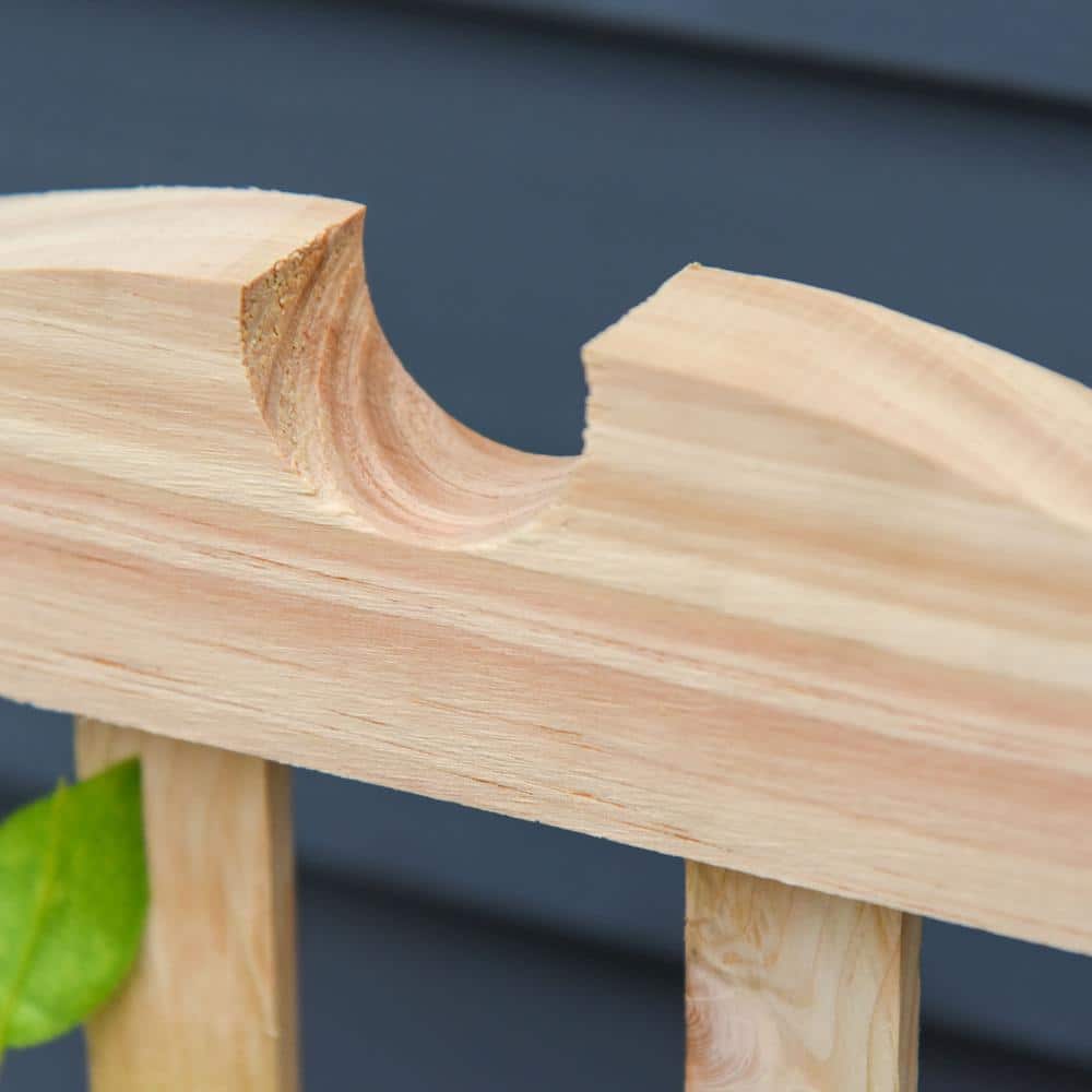 Natural Wood Raised Garden Bed with Trellis for Climbing Plants