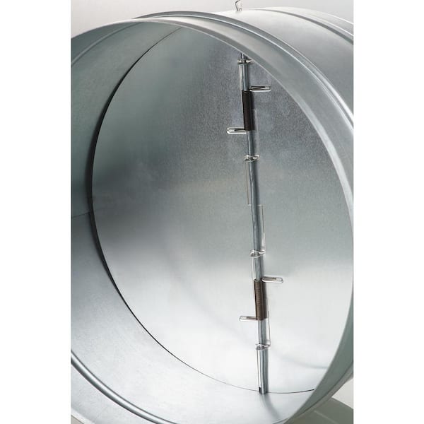 VENTS-US - 8 in. Galvanized Back-Draft Damper with Rubber Seal