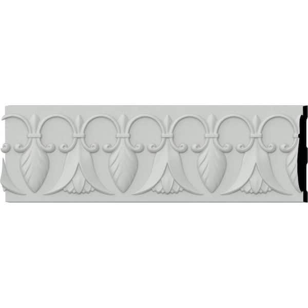Ekena Millwork SAMPLE - 3/4 in. x 12 in. x 6-3/4 in. Polyurethane Springtime Chair Rail Moulding