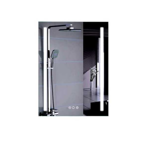 Modland Baily 24 in. W x 32 in. H Rectangular Frameless Smart Touch Dimmable LED Wall Mount Bathroom Vanity Mirror
