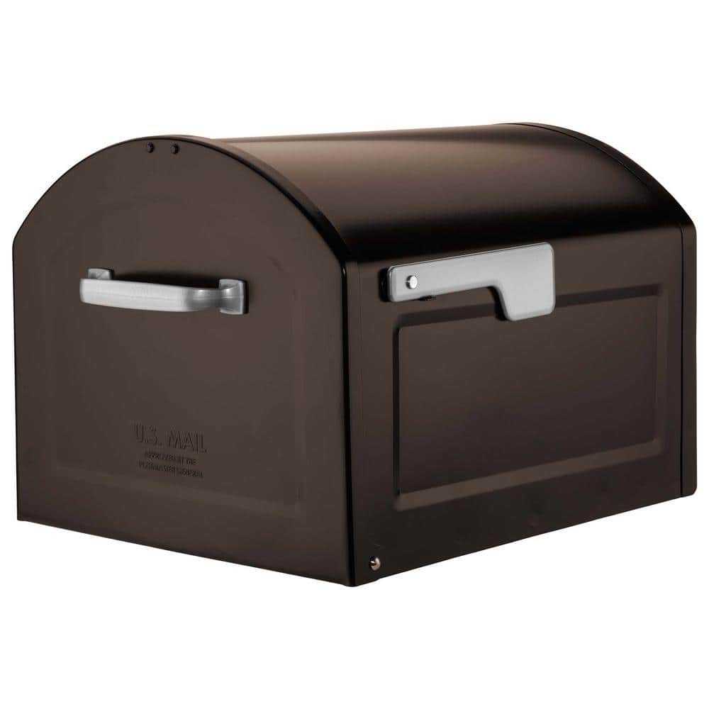 単品販売／受注生産 Architectural Mailboxes 950080RZ-10 10 センテニアル 装飾 スチール  メールボックスとポストキット XL 磨きブロンズ