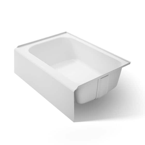 Avec 60 in. x 42 in. Soaking Bathtub with Right Drain in White