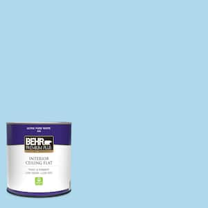 1 qt. #540A-3 Blue Feather Ceiling Flat Interior Paint