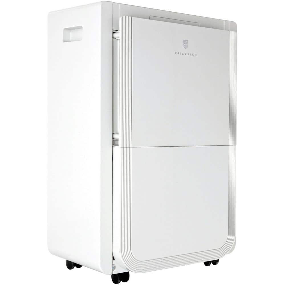 White 35-Pint Plastic Dehumidifier with Built-In Pump