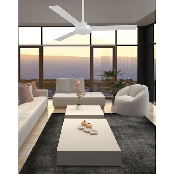 Roto 52 in. Indoor White Ceiling Fan with Wall Control