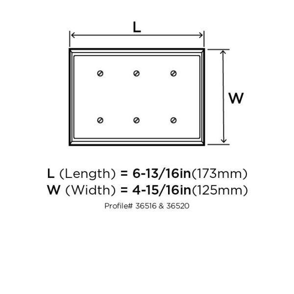 Black Bronze 3-Gang Rocker Wall Plate