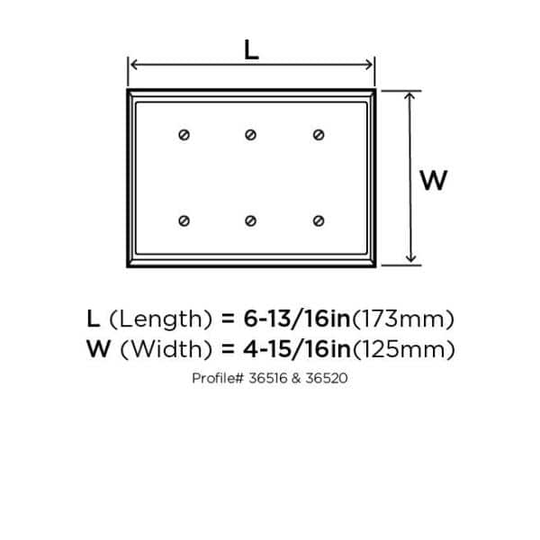 Oil Rubbed Bronze Triple Rocker Switch Wall Plate